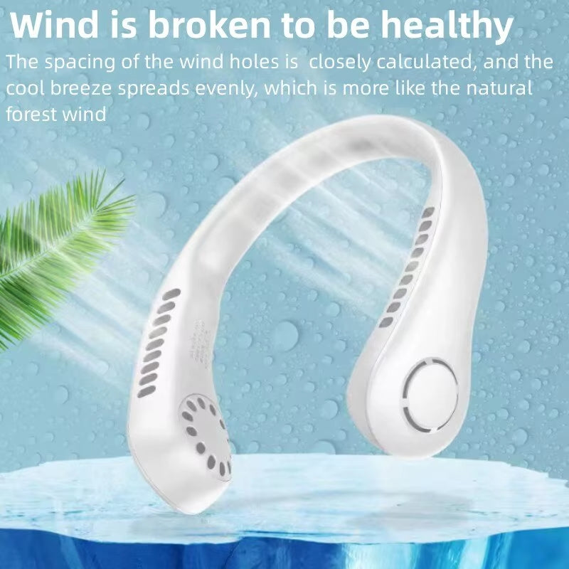 Neck Fan – Foldable, Hands-Free Cooling On the Go! ❄️🌀