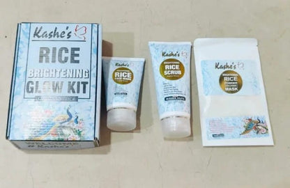 Kashe’s Rice Extract Bright & Glow Kit – Glow Naturally with the Power of Rice! ✨🌾