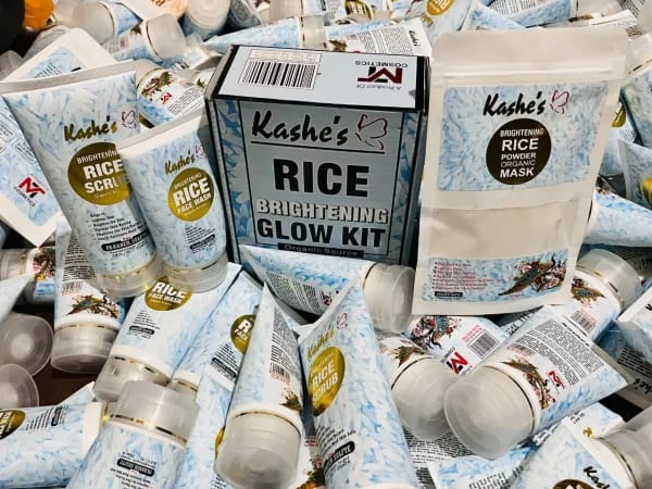 Kashe’s Rice Extract Bright & Glow Kit – Glow Naturally with the Power of Rice! ✨🌾